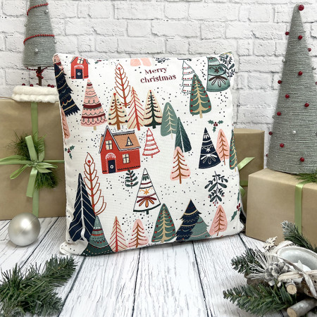 Подушка новогодняя 40*40 Merry Christmas - 1 Подушка новогодняя 40*40 Merry Christmas - 1